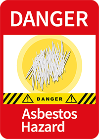 Asbest Warnzeichen